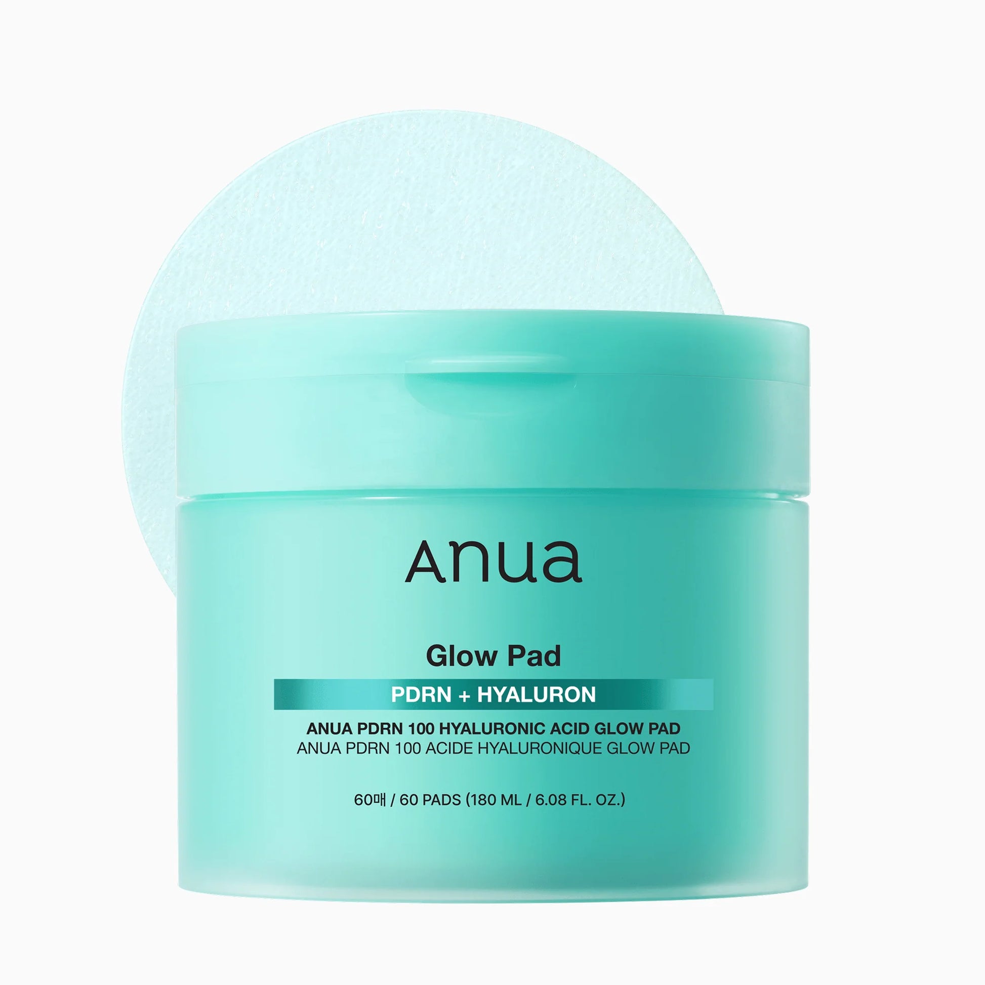 Anua PDRN Hyaluronic Acid Glow Pad — exfoliating toner pads — Korean skincare Switzerland