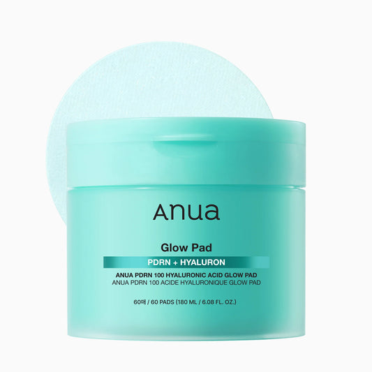 Anua PDRN Hyaluronic Acid Glow Pad — exfoliating toner pads — Korean skincare Switzerland