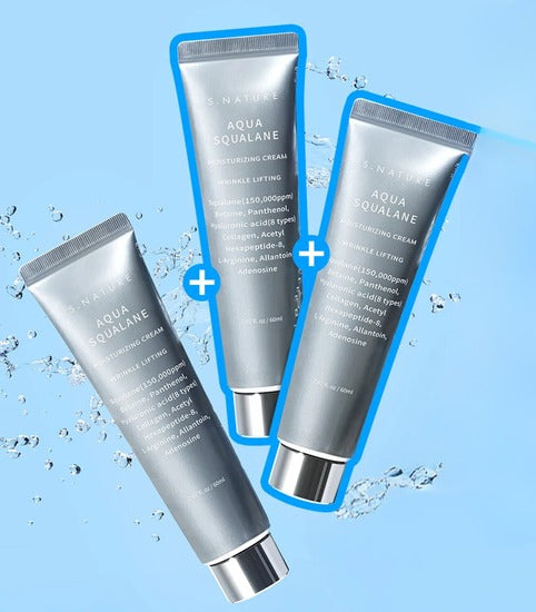 S.Nature Aqua Squalane Cream Triple Pack — value set deep moisture — Korean skincare Switzerland